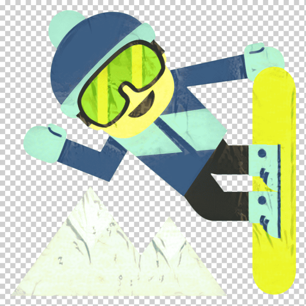 Эмодзи сноубордист