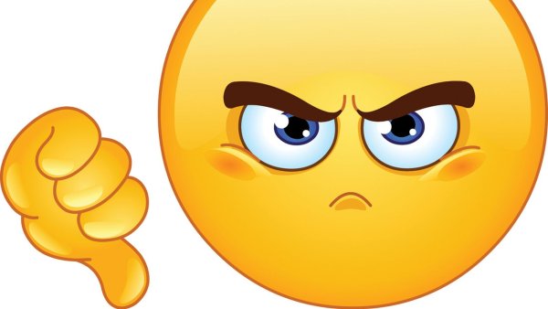 Рассерженный смайлик