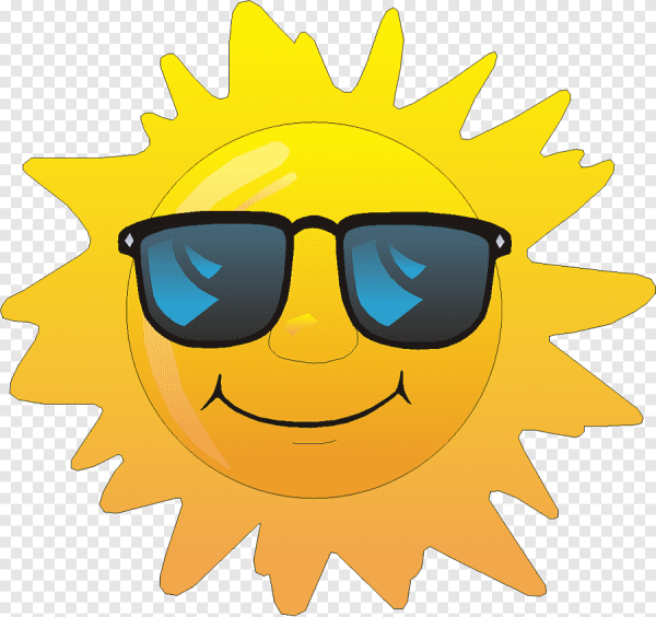 Солнце с очками