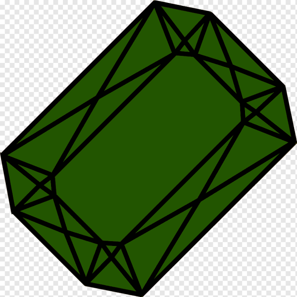 Пиксельный изумруд