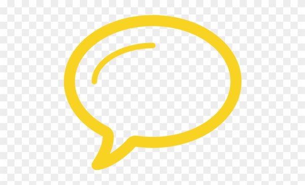 Значок диалога желтый