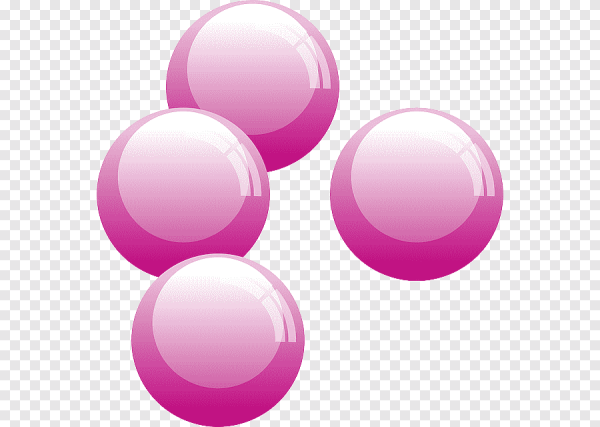 Розовый прозрачный шар жвачка