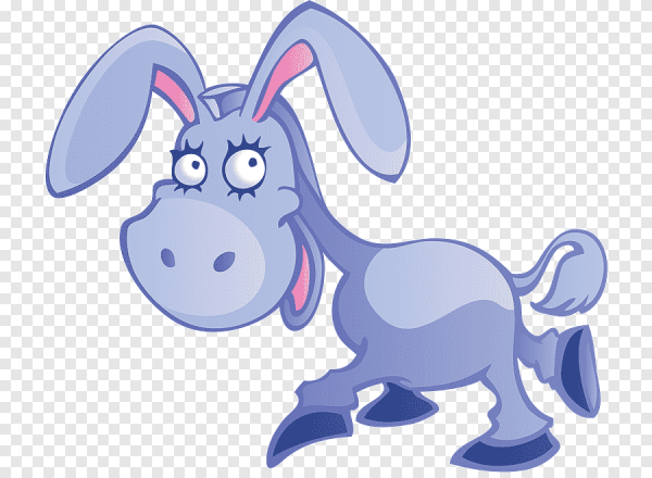 Осёл мультяшный