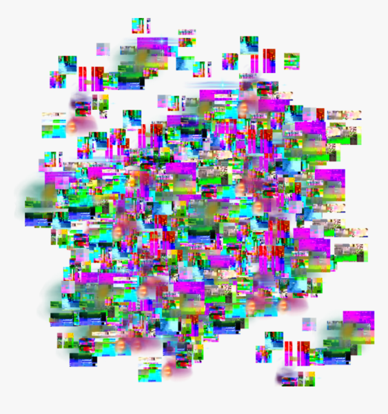 Глюки на прозрачном фоне для фотошопа