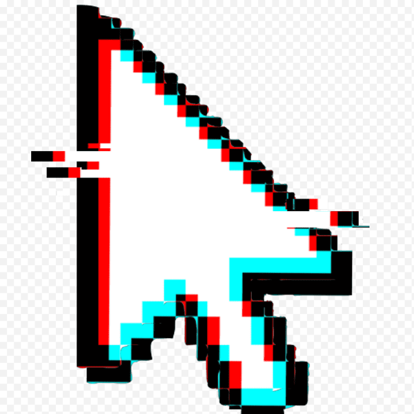 Глитч эффект на прозрачном фоне