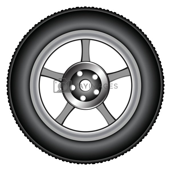 Колесо на прозрачном фоне