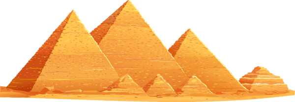 Пирамида на белом фоне