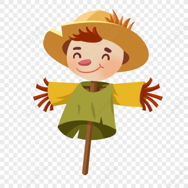 Огородное пугало вектор