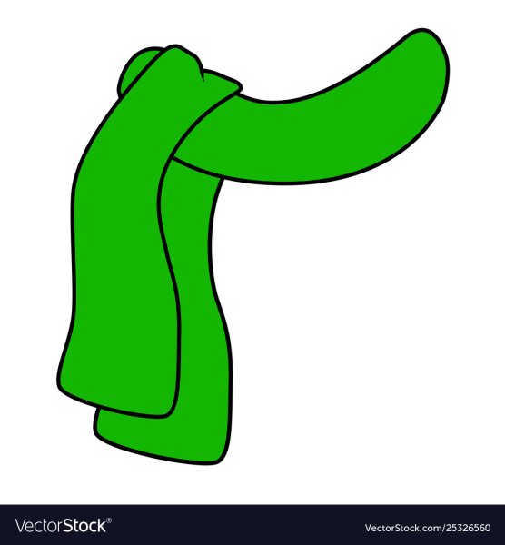 Новогодний шарф мультяшный