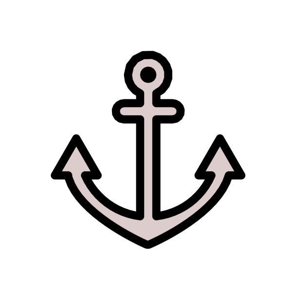 Смайлик якорь Скопировать