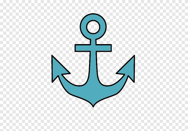 Значок якоря на корабль