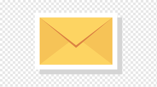 Желтая иконка конверта