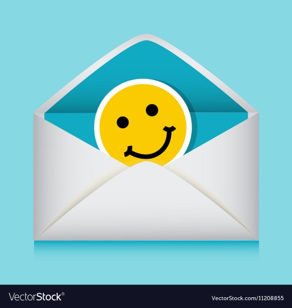 Конверт с прикольным смайликом