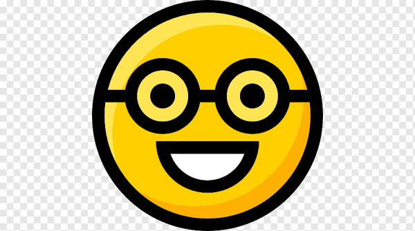 Смайлик ботаник в очках