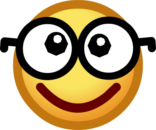 Смайлик очкарик