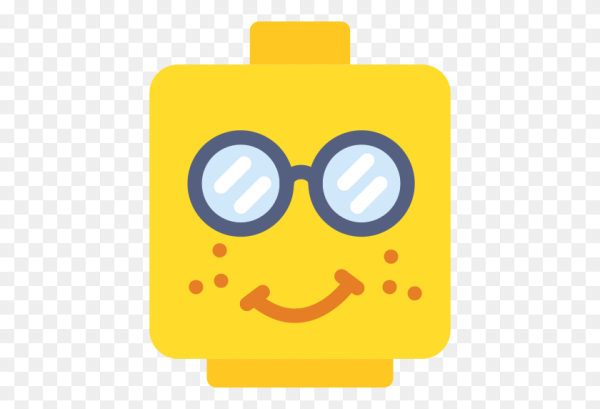Квадратный смайлик в очках