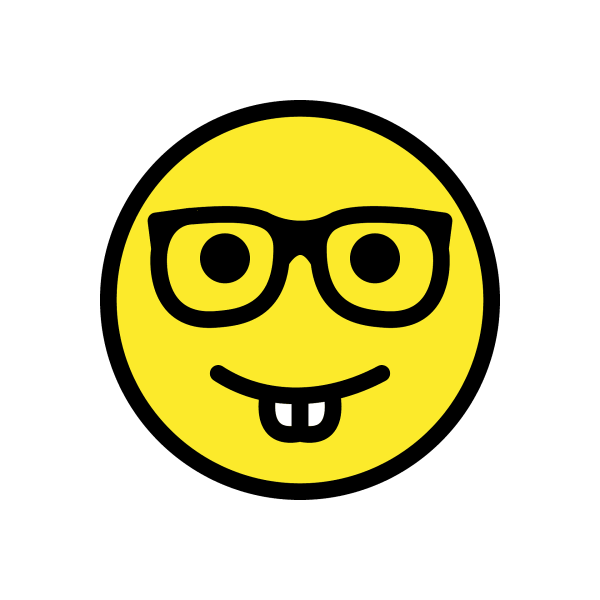 Очкастый смайлик