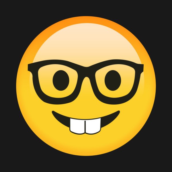 Смайлик в очках ботан