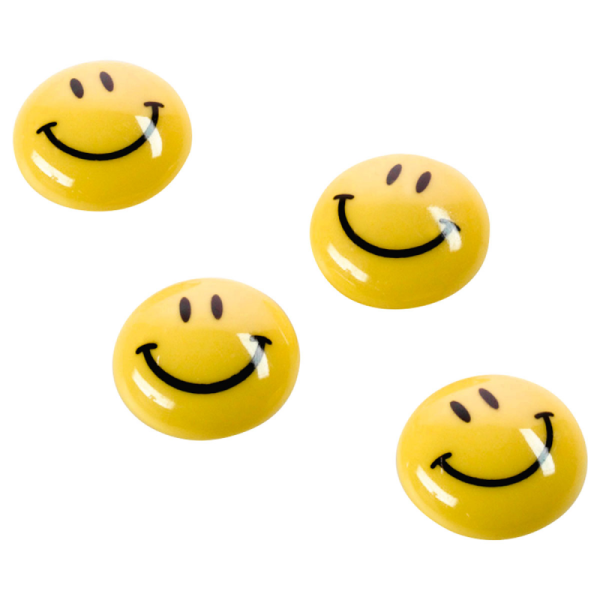 Смайлики круглые желтые