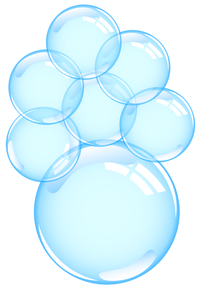 Мыльные пузыри на прозрачном