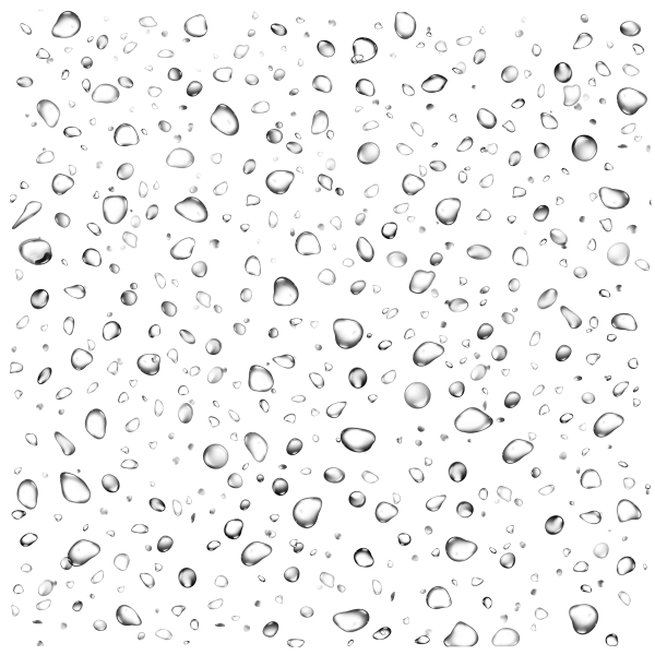 Капли на прозрачном фоне