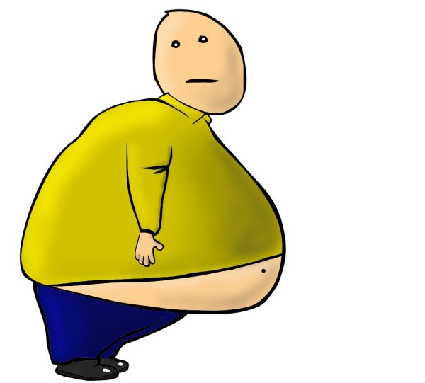 Толстый мультяшный