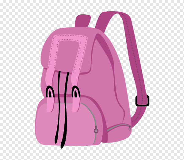 Рюкзак на прозрачном фоне