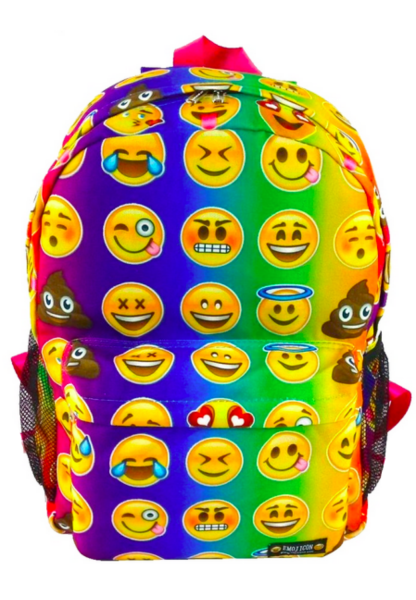 Рюкзак зеленый со смайликом