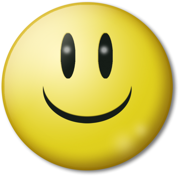 Смайлик с зубами улыбается