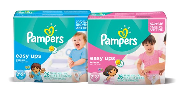 Подгузники-трусики pampers easy ups