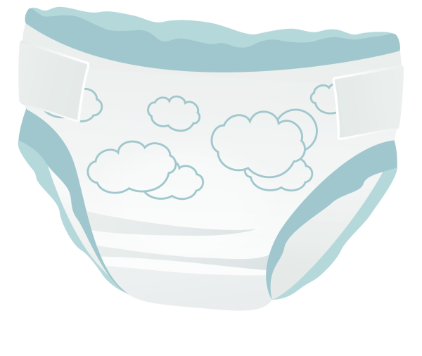 Подгузник векторный