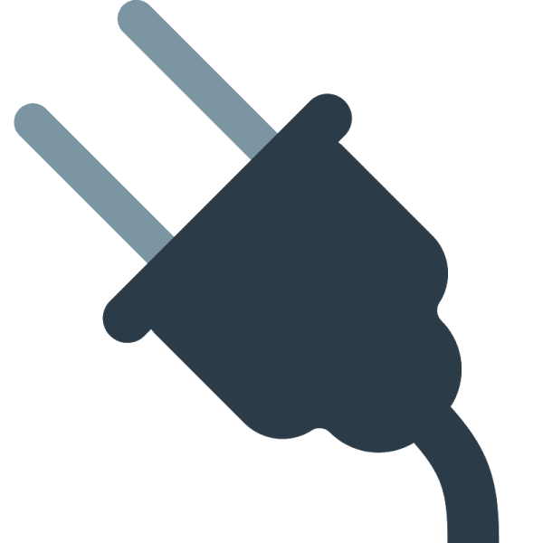 Вилка электрическая смайлик