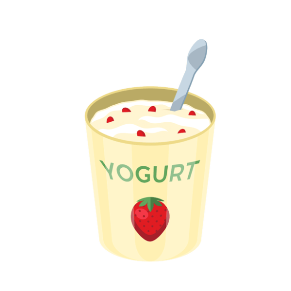 Йогурт иллюстрация