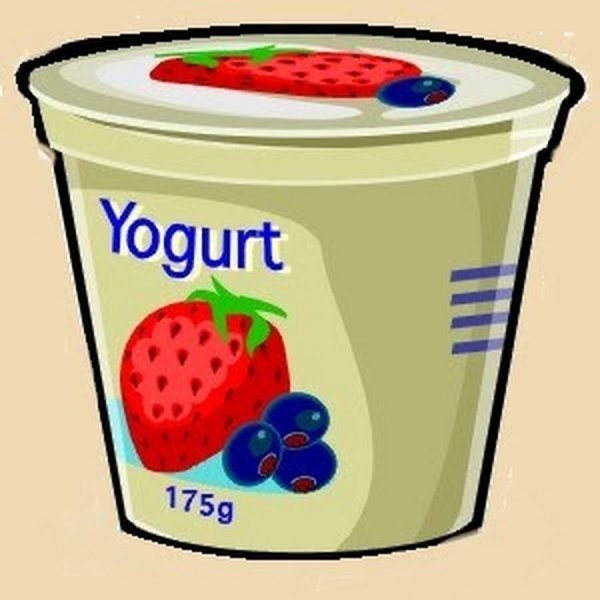Йогурт мультяшный