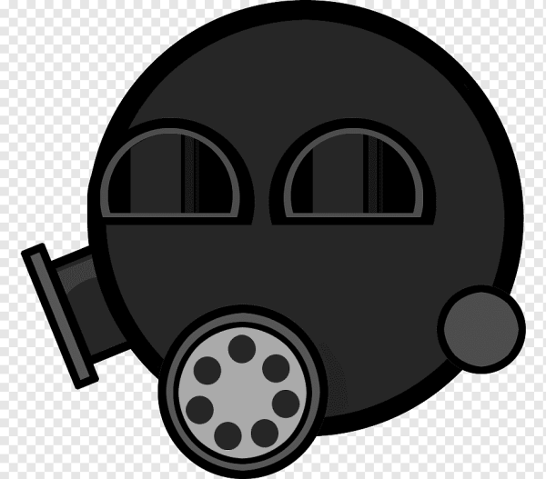 Знак лицо в противогазе