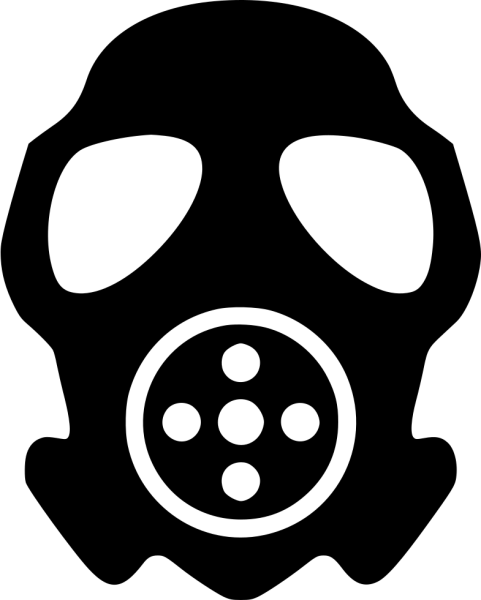 Значок противогаза