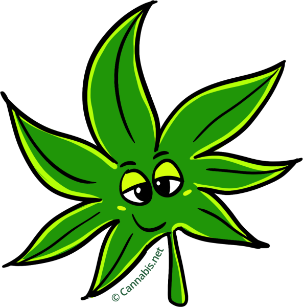 Лист марихуаны мультяшный