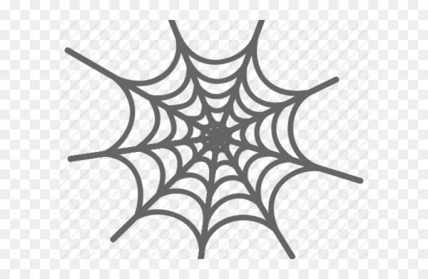 Белая паутина без фона