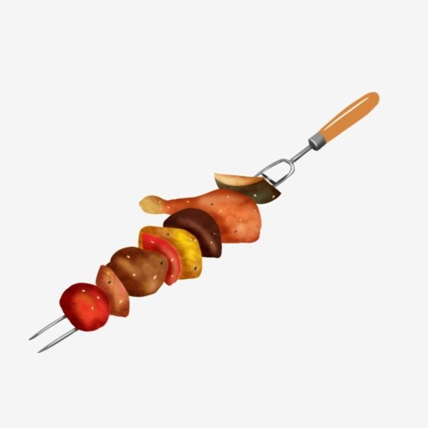 Мультяшный шампур с шашлыком