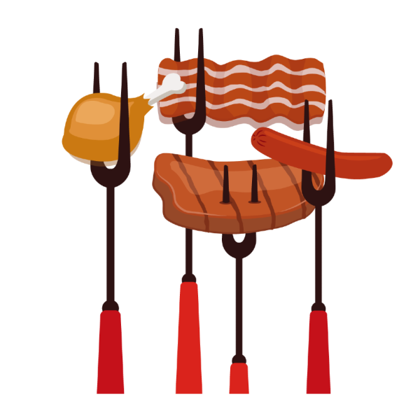 Векторный шашлык