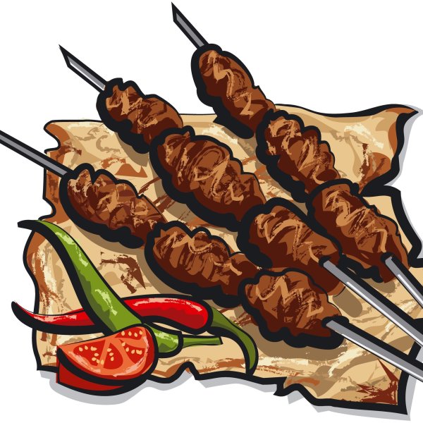 Шашлык мультяшный