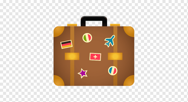 Смайлик с чемоданом