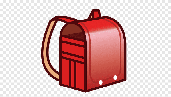 Эмодзи рюкзак красный