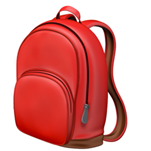 Рюкзак на прозрачном фоне