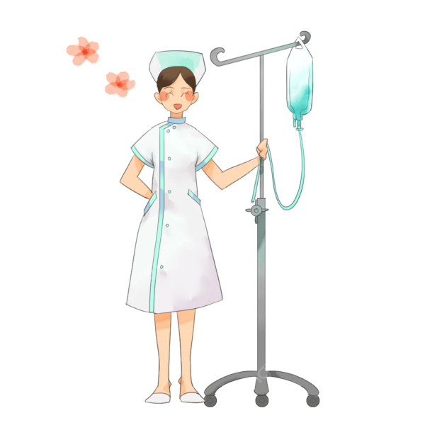 Больной человек с капельницей