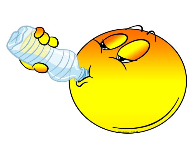 Пьющий смайлик