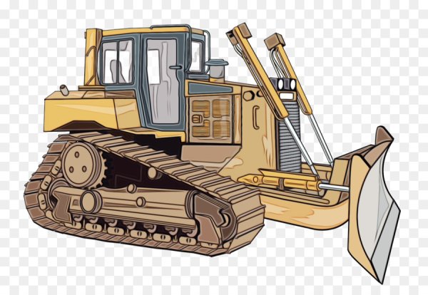 Бульдозер вид сбоку