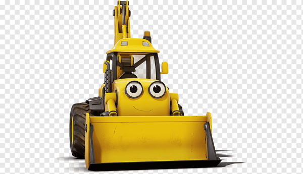 Желтый бульдозер Боб Строитель