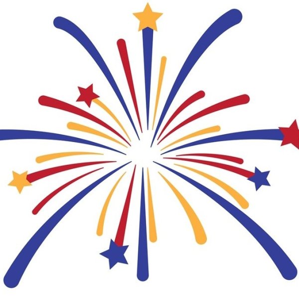 Разноцветный салют на окно