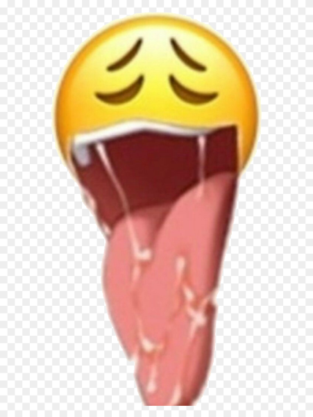 Смайлик со слюнями